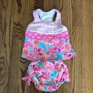 iPlay racer back pink swimsuit 18-24 months
